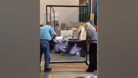 Armani Backdrop Setup | Accenta Display