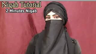 Niqab Tutorial 2 Min Hijab Instantready Hijab Tutorial Arabic Hijab Style New Niqab Style