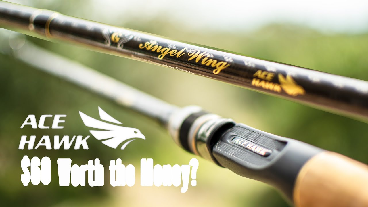 ACE HAWK ANGEL WING 702MH Classic Bass Fishing Rod Unboxing and First
