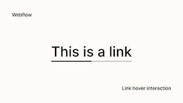 Animated Underlines on Hover in Webflow