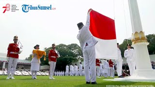 Detik-Detik Pengibaran Bendera Sang Merah Putih pada Upacara Peringatan Kemerdekaan RI ke-78