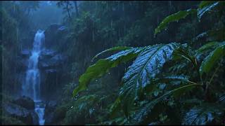 Fall Asleep Naturally with Heavy Rain on a Forest Stream | ASMR Rain Sounds on a Forest Lake screenshot 2