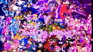 🌸~Outro~🌸 {Updated}
I wanted to remake my old outro and make it shorter this time.
Heres my newest outro for this year and for future, I hope you folks enjoy. ^^
Characters:
~MLP (Hasbro)
~Show by Rock (Funanimation)
~Klonoa (Nintendo)
~NiGHTS (Sega)
~Smile Precure (Toei Animation)
~HeartCatch Precure (Toei Animation)
~Ratchet the Lombax (Insomniac Games)
~Rayman (Ubisoft)
~Woody Woodpecker (Universal Studios)
~Felix the Cat (DreamWorks)
~Animaniacs (Warner Bros.)
~Spy vs Spy (MAD Magazine)
~Sam and Max (Steve Purcell)
~Baloo (TailSpin/Disney Afternoon)
~DW (Darkwing Duck/Disney Afternoon)
~Sailor Scouts (Sailor Moon Crystal)
~Jewelpets (Toei Animation)
~Lupin and Crew (Lupin the lll/Part 4)
~TMNT 2003 (4kids)
~Sonic and Crew (Sega)
~Unico (Osamu Tezuka)
Song: Good Time by Owl City
(Heres where the original audio belongs to: https://www.youtube.com/watch?v=W9vqoHMtt2U) 🌸~Outro~🌸 {Updated}