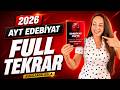 2026 AYT EDEBİYAT FULL TEKRAR KODLAMALARLA / YAZAR ESER FULL TEKRAR EDEBİYAT CEPTE