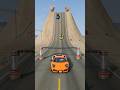 Cars &amp; Cargo Truck vs Chained Bollards Poles #3 - BeamNG.Drive