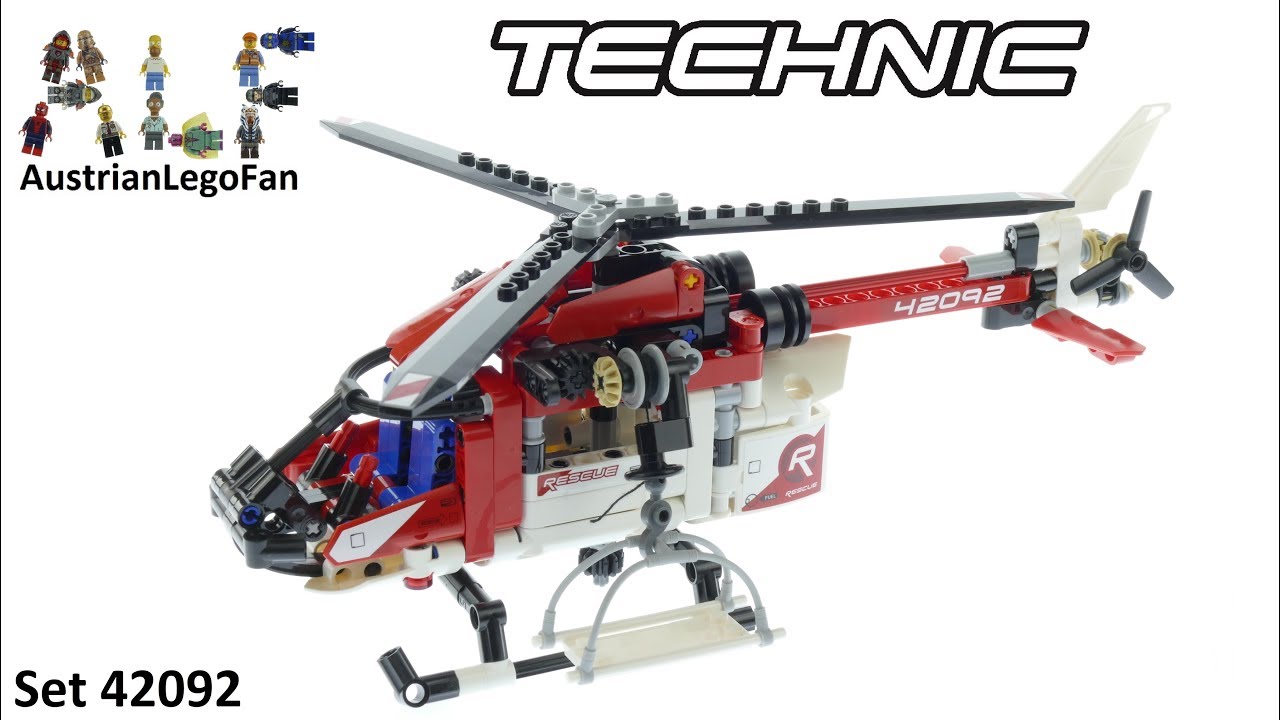 Lego Technic 42092 Rescue Helicopter - Lego 42092 Speed Build