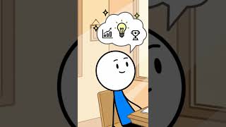 How Ideas Are Born 💡 From Simple Thought to Success|Stickman Story#idea#motivation #stickman#shorts