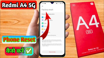 how to reset redmi a4 5g | redmi a4 5g reset kaise kare