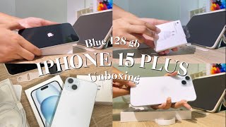 Unbox iPhone 15 plus (blue) | Poy keawalin    #unboxing #iphone #iphone15plus