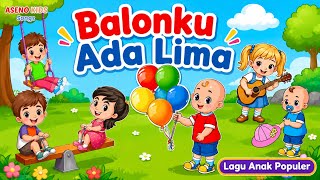 Download lagu Balonku Ada Lima 🎈 | Lagu Anak Indonesia | Animasi Kartun 2D Ceria | ASENO Kids Songs