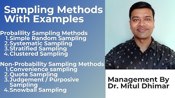 Types of sampling methods with examples / sampling techniques (8)