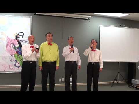 枫华赴颐康慰问演出 男声三重唱：啊！朋友再见