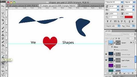 22 Adobe Photoshop CS5 Vector Shapes and Pen Tool