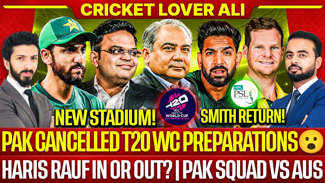 Pak Cancelled T20 WC Preparations, BCCI Shock 😮| Haris Rauf Out? | Pak Squad v Aus | Pak u19 Won