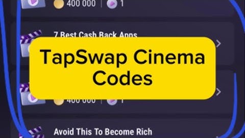TapSwap Codes || 6 Videos Code In a single video || 10, 11, 12 August Codes #tapswapvideocode