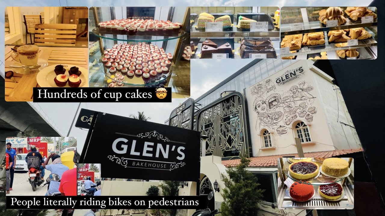 Glen’s Bake house | Food blog | Bangalore blogs | people riding bikes on pedestrians in Banglore 🤯