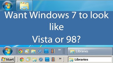 How To Get The Windows 7 Taskbar Back To Vista, XP or 98