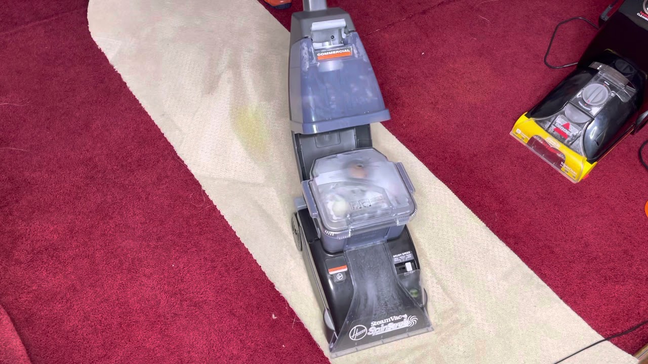 Hoover steamvac commercial vs Bissell pro heat advance part2 YouTube