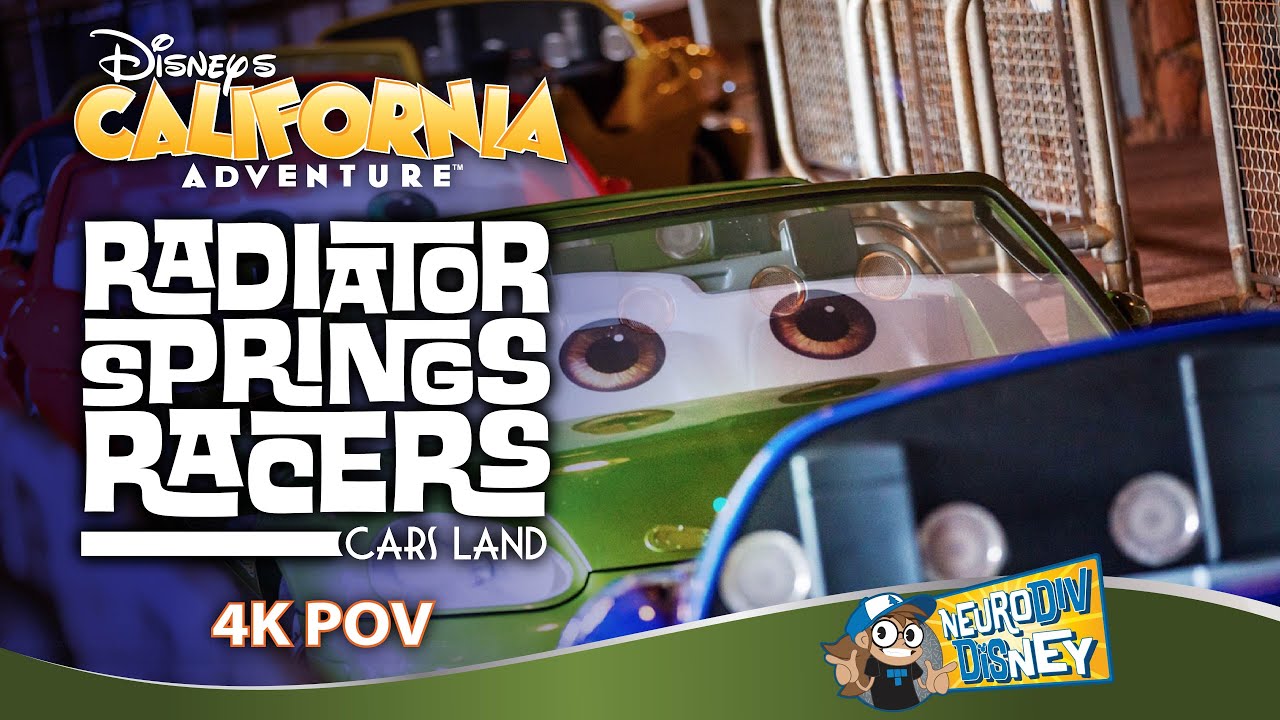 California Adventure - Radiator Springs Racers - Cars Land - 4K POV ...