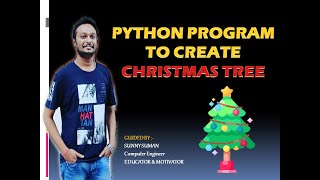 Python Program To Draw Christmas Tree | IN HINDI