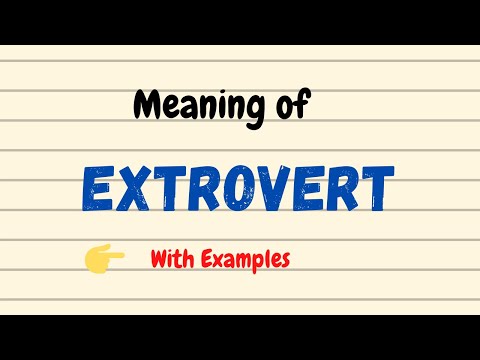 Extrovert Meaning | Daily New English Words | Extrovert Introvert Difference