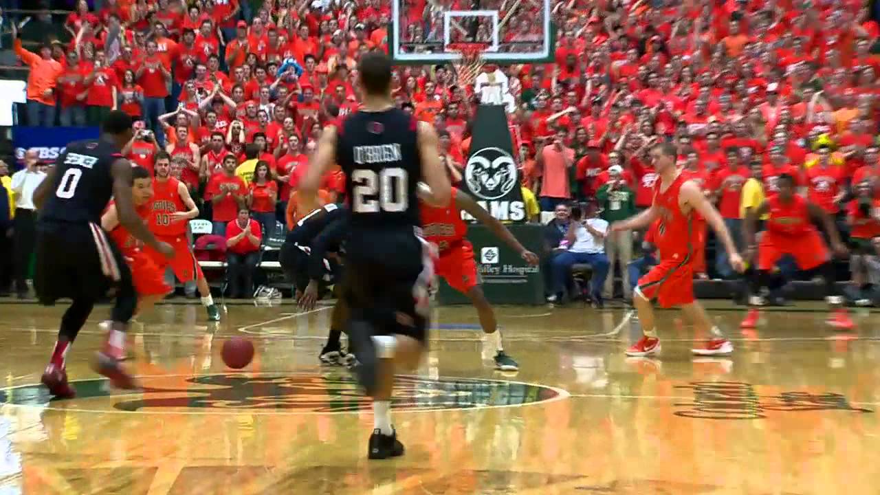 CSU Men's Basketball vs. SDSU - Rams' Green and Octeus bury the Aztecs