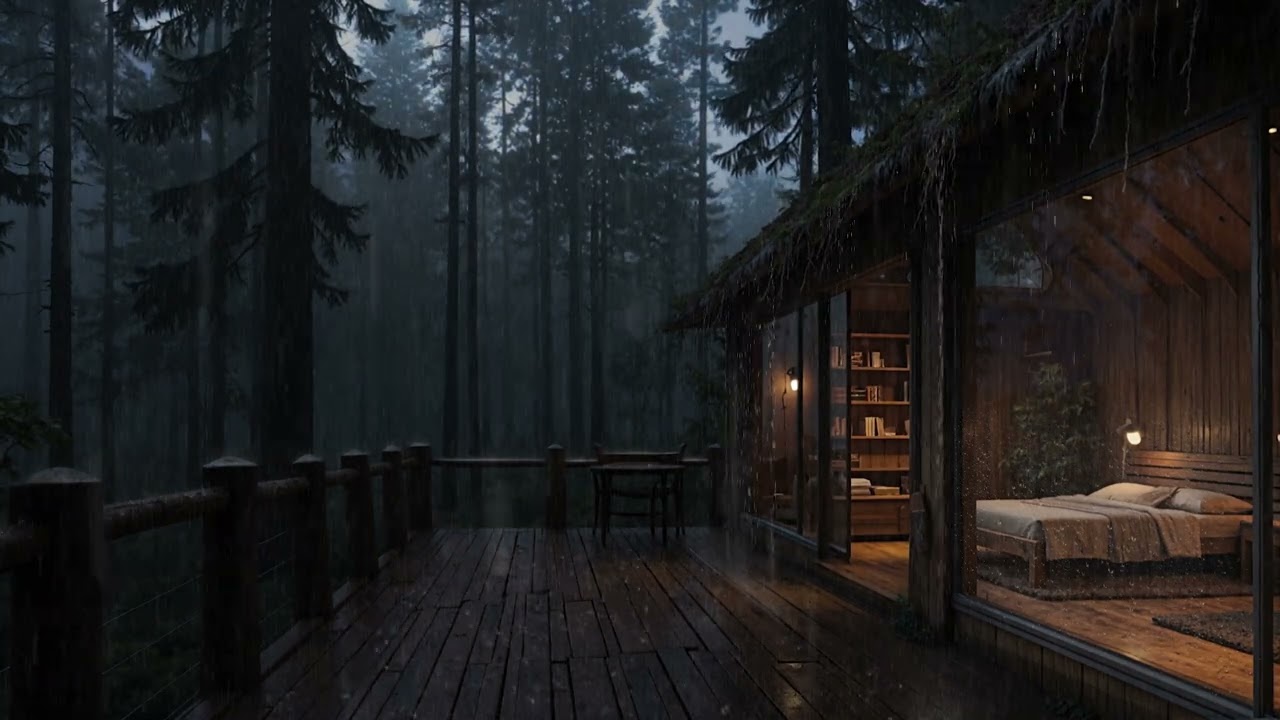 Tropical Jungle Rain White Noise | Background Noise for Sleep🌧️