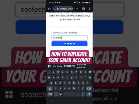 HOW TO DUPLICATE YOUR GMAIL ACCOUNT IN FEW EASY STEPS