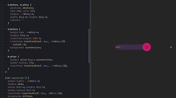 Pure CSS expanding search