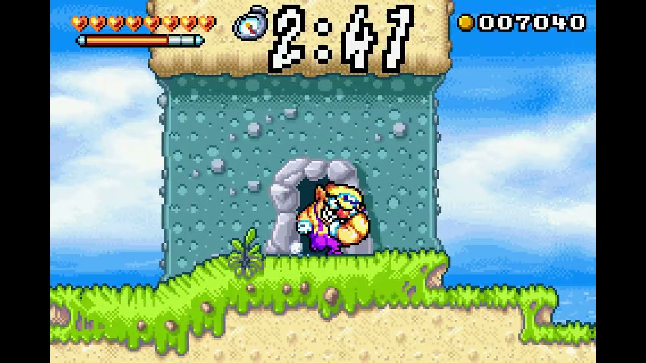 Wario Land 4 - Emerald Passage - Palm Tree Paradise