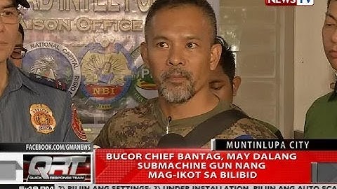 QRT: BuCor chief Bantag, may dalang submachine gun nang mag-ikot sa Bilibid