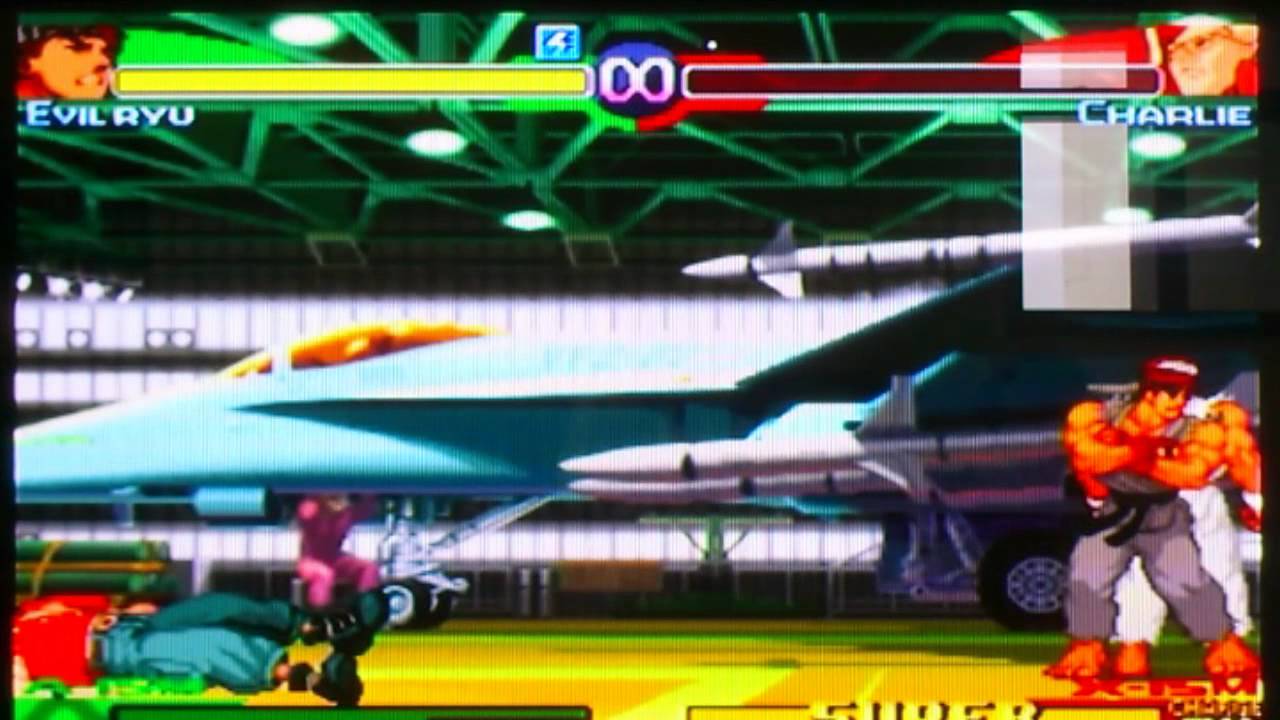 Evil Ryu Alpha Street Fighter Alpha 3, dramatic battles - Evil Ryu & Evil Ryu - YouTube