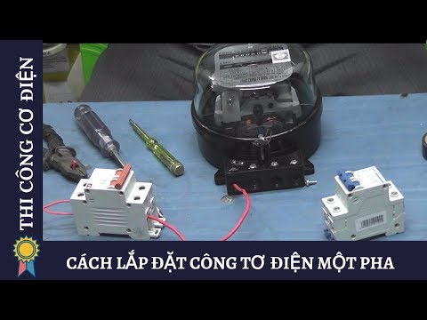 Video Kỹ Thuật Thi Công Cơ Điện -CÁCH LẮP ĐẶT CÔNG TƠ ĐIỆN... - youtube