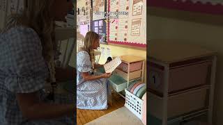 Setting Up My Classroom Centers With Me! 📚🥰#TeacherLife #ClassroomSetup #ClassroomCenters #shorts