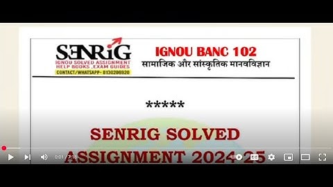 IGNOU BANC 102   Solved Assignment 2024-25 Hindi Medium |  IGNOU BA POLITICAL SCIENCE ASSIGNMENT