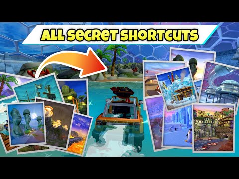 All Shortcuts BB Racing 2 | All Map 🗺 Secret Shortcuts | Beach Buggy Racing 2 🏖🏁 #bbracing2