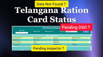 Ration Card Status Check Error – Data Not Found, DSO Pending, Inspector Pending? Full Explanation!"