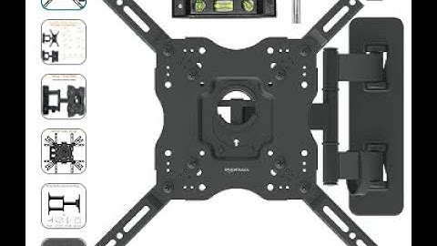 Install Amazon Basics Full Motion Articulating TV Wall Mount for 26" to 55" without wall studs