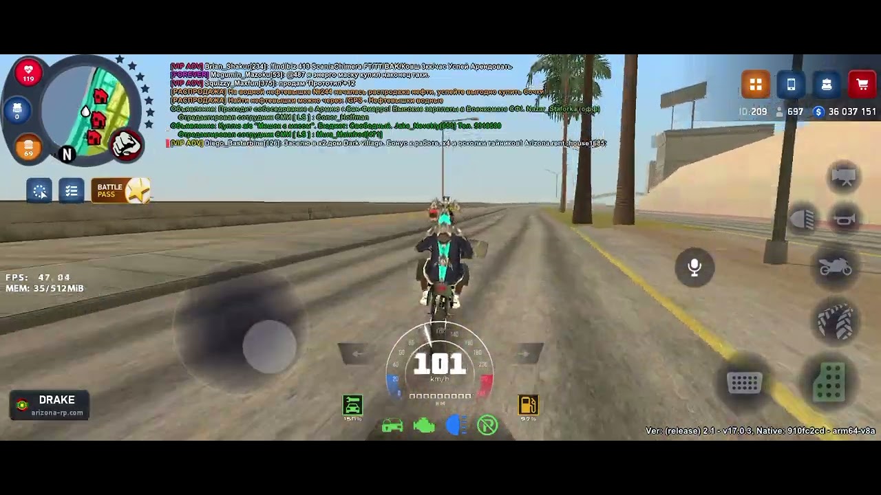 Путь бандита на Аризона рп Дрейк вступил в ночные волки 1 часть