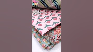 Latest Hand Block Print Fabric for Kurti | Hand Block Print Fabric