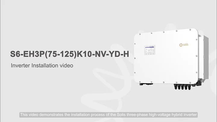 Installation Guide | Solis S6-EH3P(75-125)K10-NV-YD-H Inverter