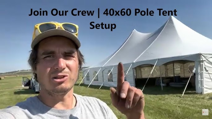 Pole Tent Set Up Tutorial - Youtube