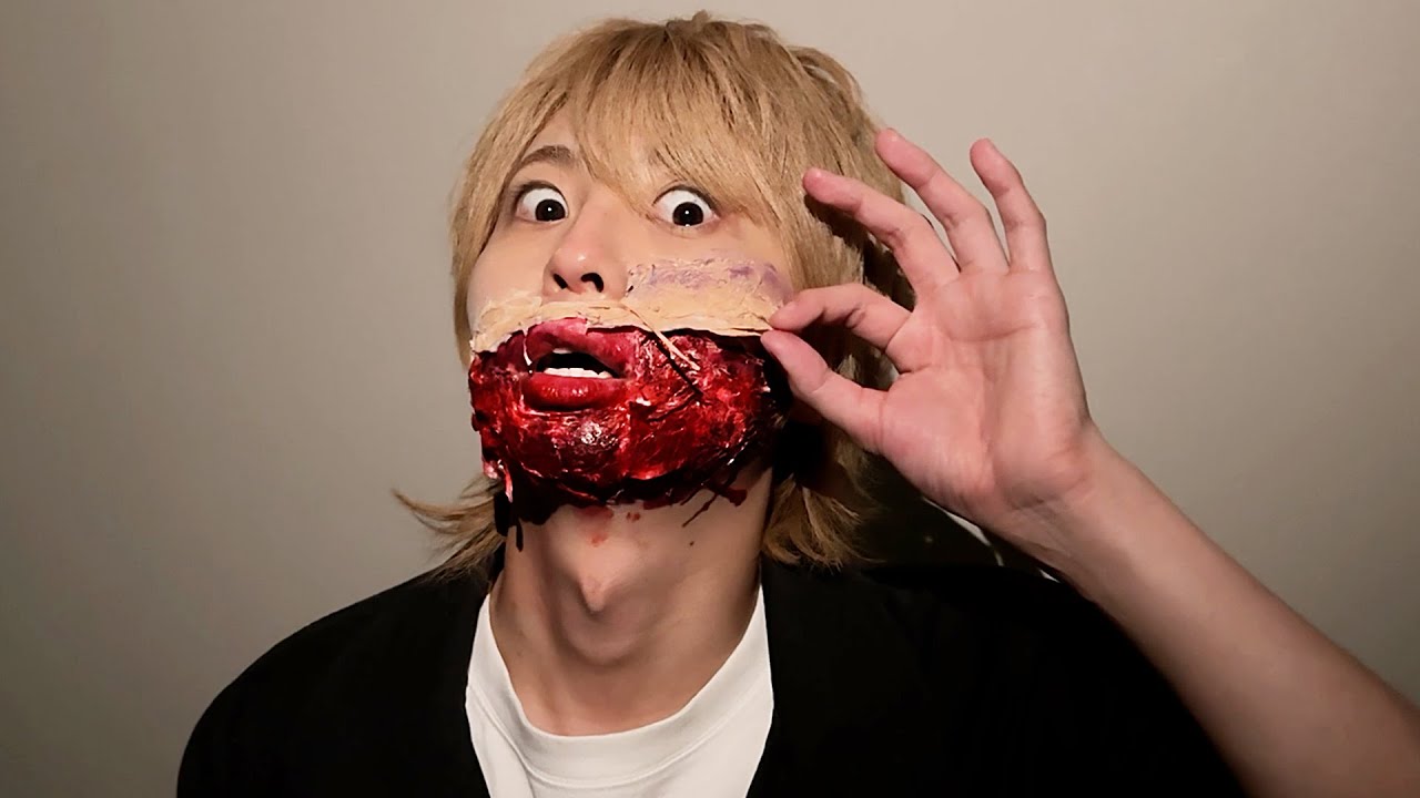 顔がはがれました…