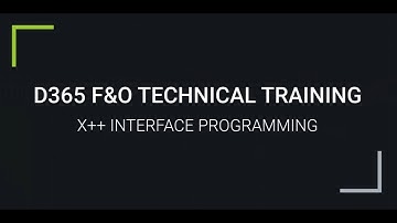 D365 F&O | X++ INTERFACE PROGRAMMING | For trainings +917569261540