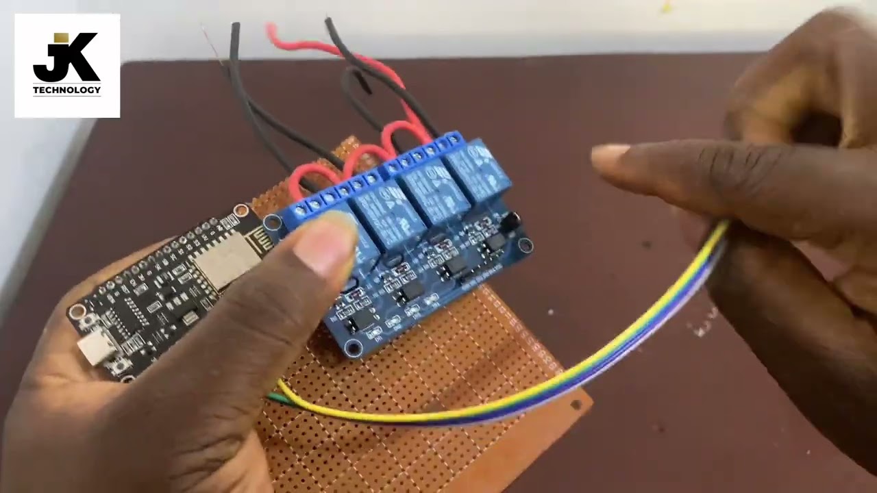 Smart Home Automation Using ESP & 4-Channel Relay with Live Camera Streaming