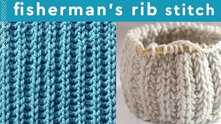 Fisherman’s Rib Knit Stitch Flat & In-the-Round (2 Row Repeat)