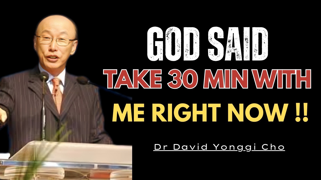 “A Quiet Invitation for 30 Minutes — Why This Moment Shouldn’t Be Missed” Dr David Yonggi Cho