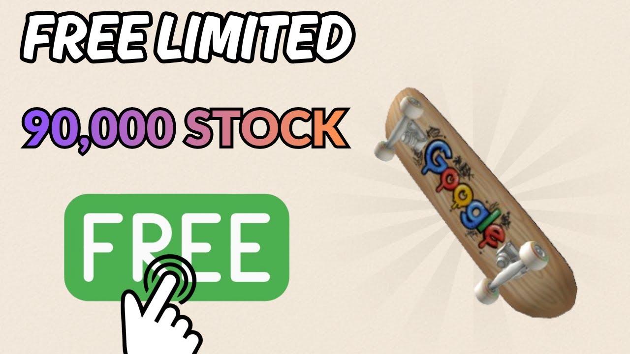90,000 Stock Join & Claim Free UGC Google Skateboard Now!