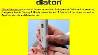 New Tonometer DIATON Breaks Old Rules by Not Touching the Eye Ball to Measure IOP for Glaucoma