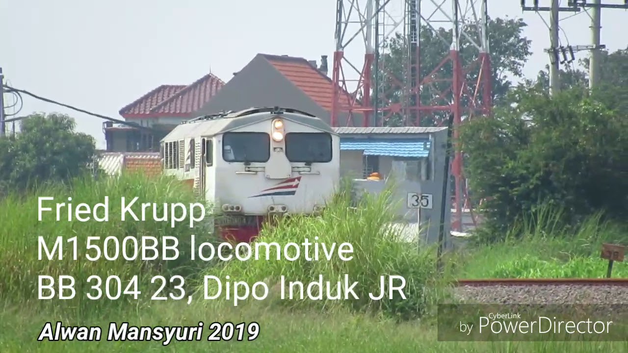 Mbah BB 304 23 (Fried Krupp M1500BB locomotive ) Dipo Induk JR meliuk indah di jalur tambak Benowo